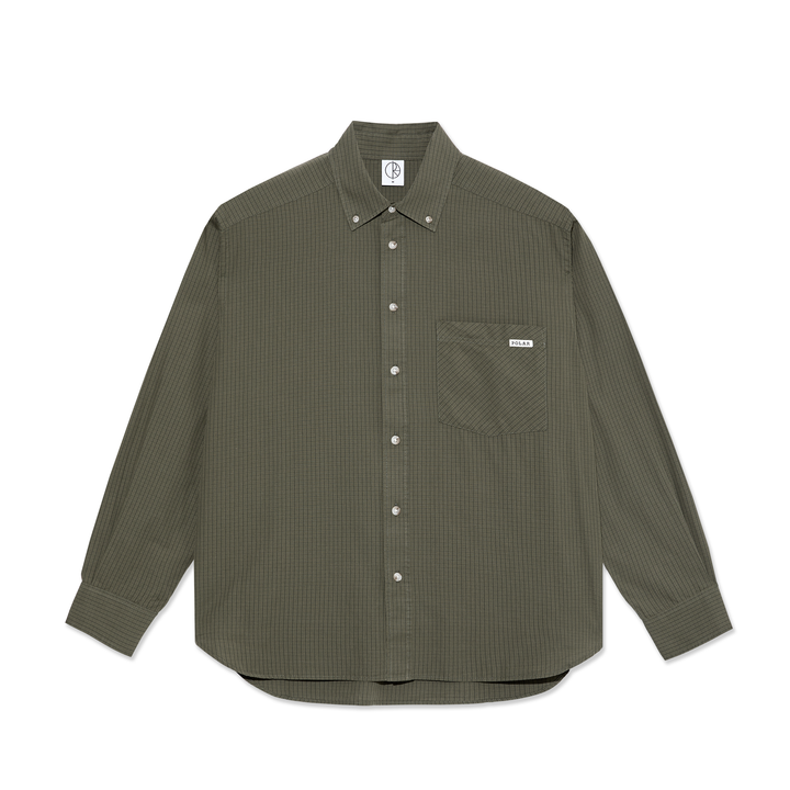 Ben LS Shirt - Army Green Check