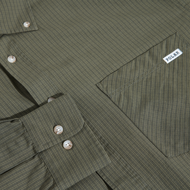Ben LS Shirt - Army Green Check