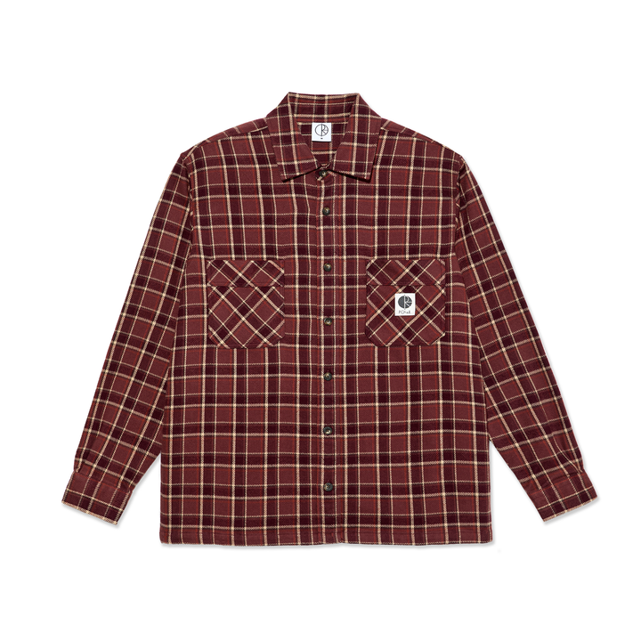 Mike LS Shirt | Flannel - Oxblood Check