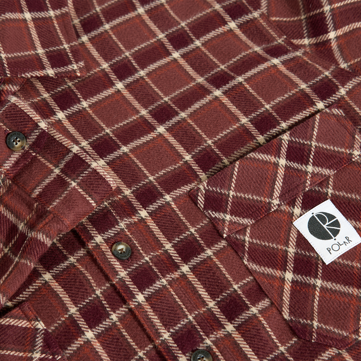 Mike LS Shirt | Flannel - Oxblood Check