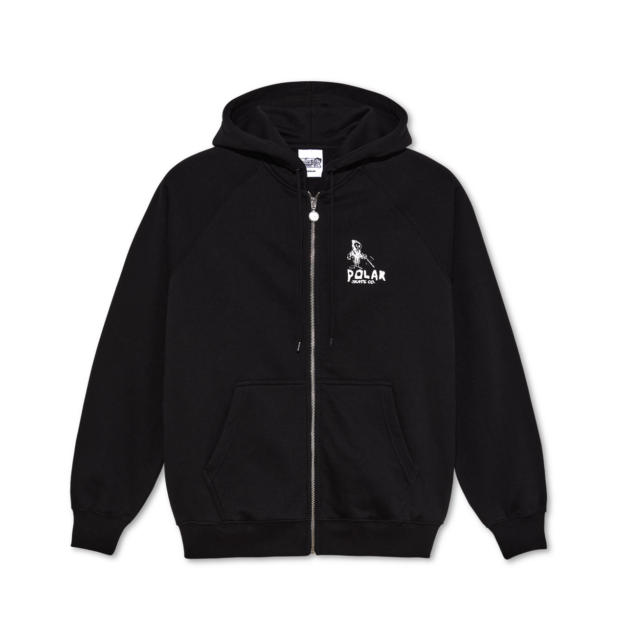 Default Zip Hoodie | Reaper - Black
