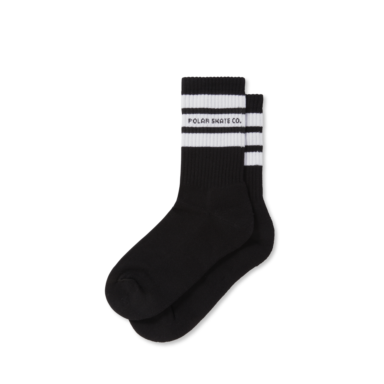 Rib Socks | Fat Stripe - Black