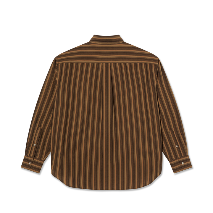 Ben LS Shirt - Brown Stripes