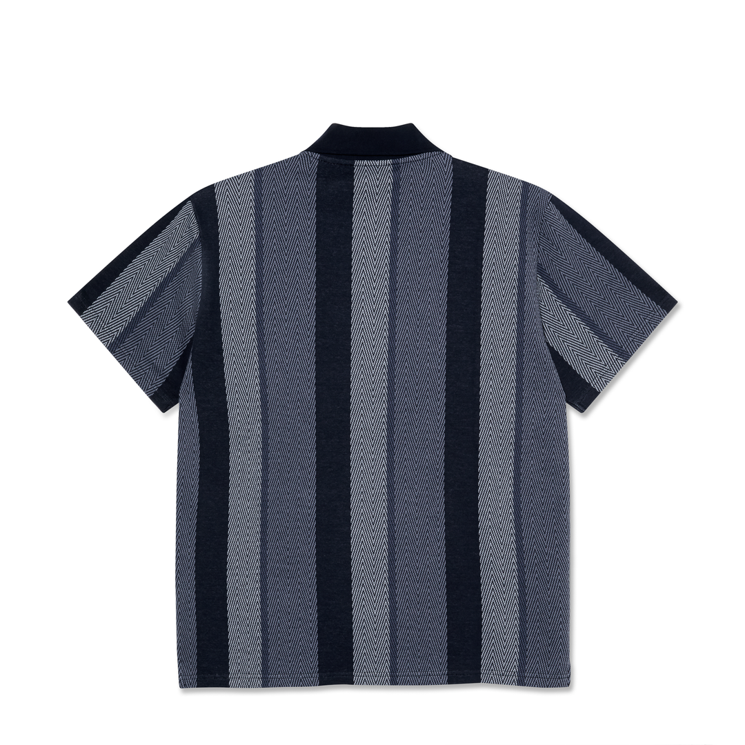 Jacques Polo Shirt | Herringbone - Blue