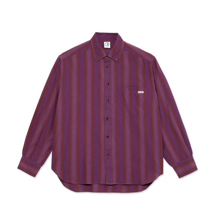 Ben LS Shirt - Purple Stripe