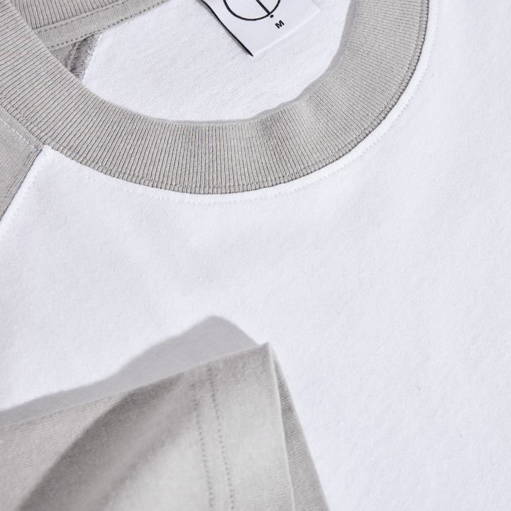 Doe Tee - Silver/White