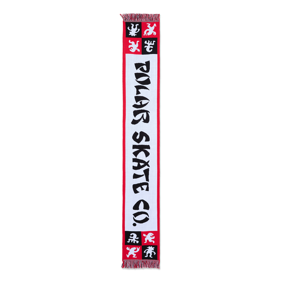 Football Scarf | Checkers - Red