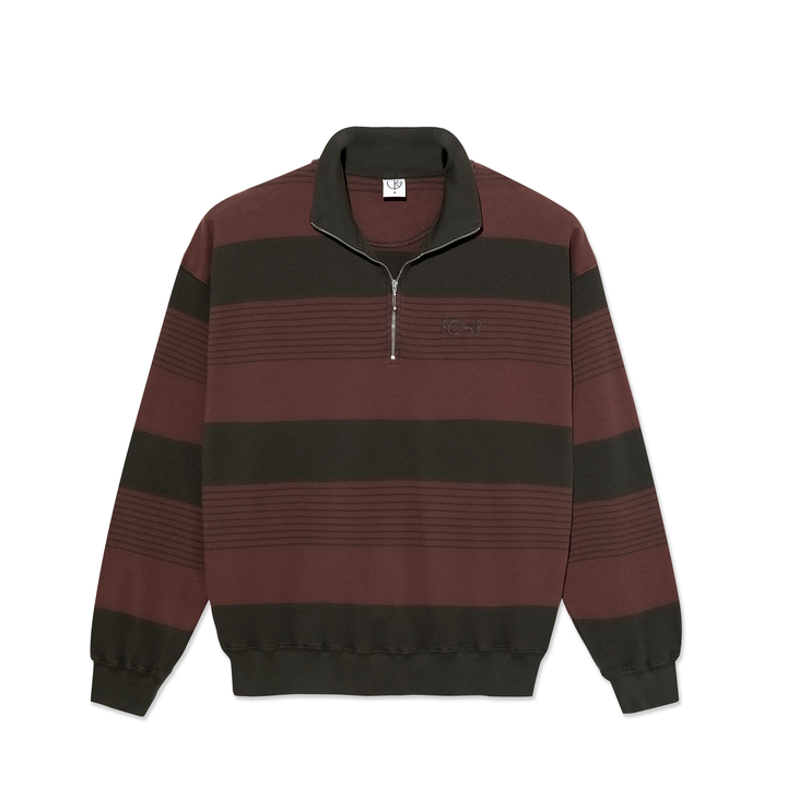 Surf Half Zip LS Shirt - Dirty Black/Brownstone