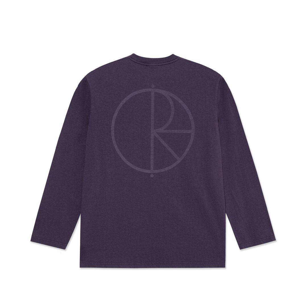 Steve LS Tee | Stroke Logo - Dark Violet