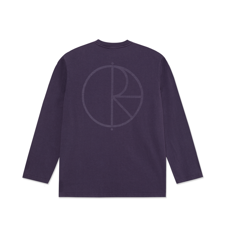Steve LS Tee | Stroke Logo - Dark Violet