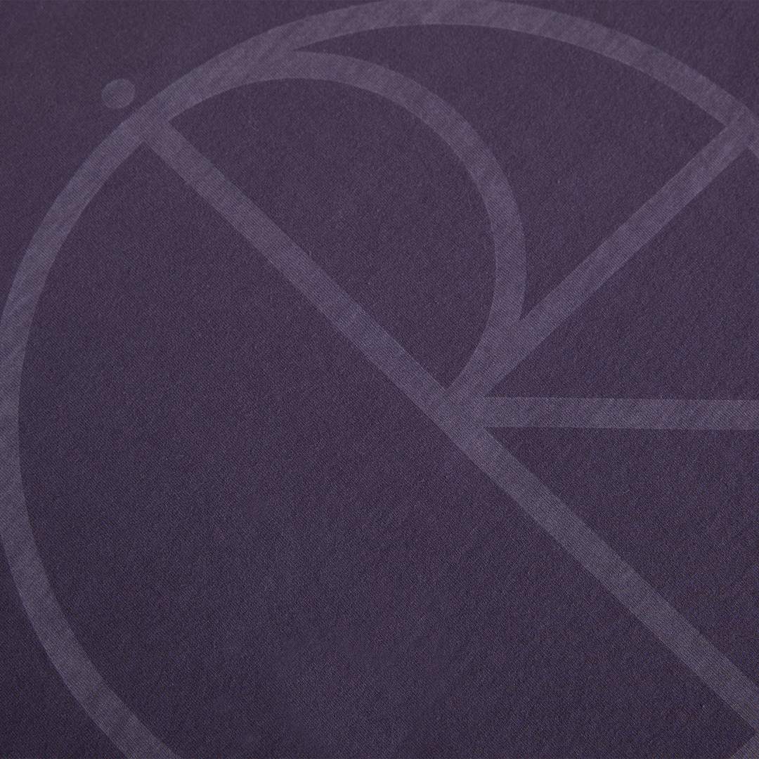 Steve LS Tee | Stroke Logo - Dark Violet