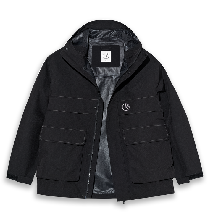 Cargo Shell Jacket - Black/Silver