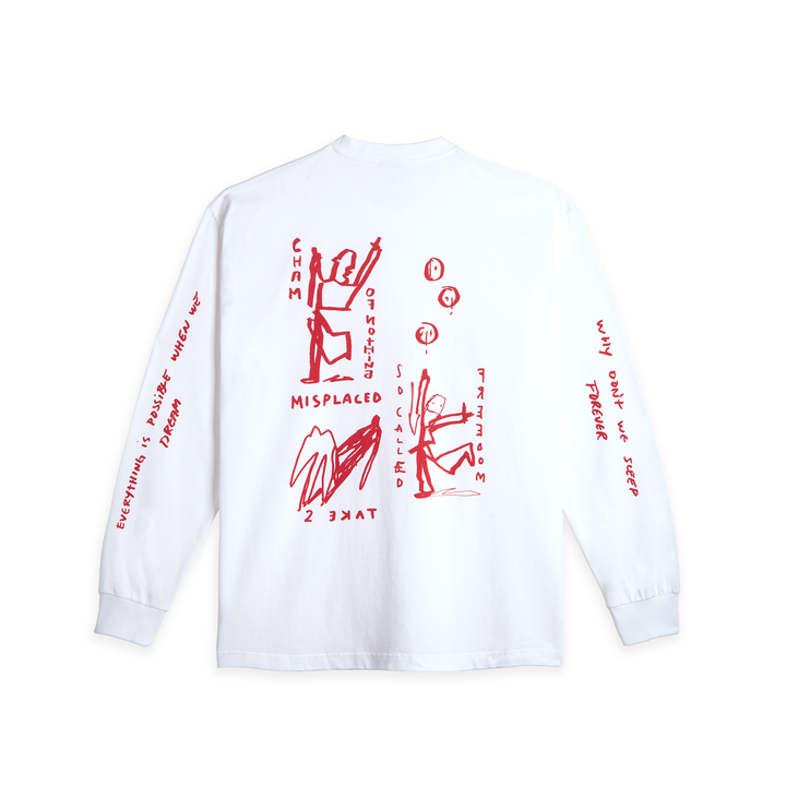 LS Tee | On Repeat - White