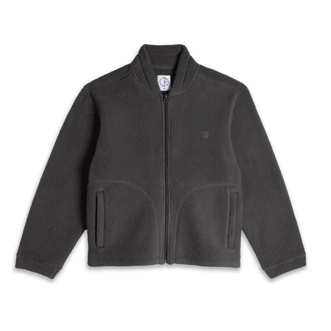 Roman Fleece Jacket - Dirty black