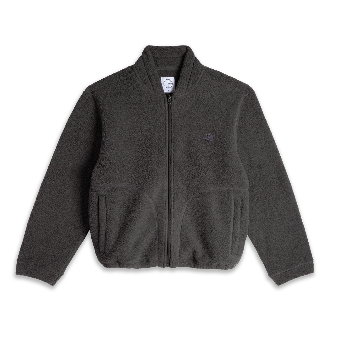 Roman Fleece Jacket - Dirty black