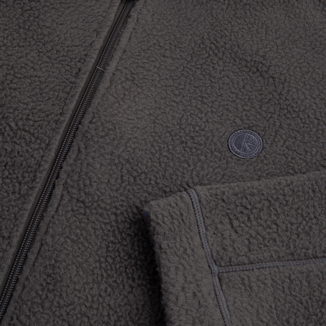 Roman Fleece Jacket - Dirty black