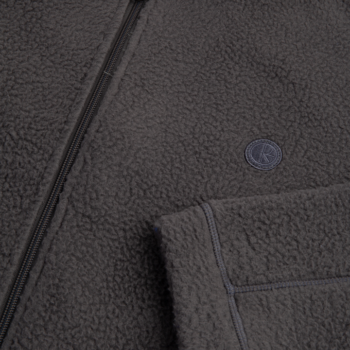 Roman Fleece Jacket - Dirty black
