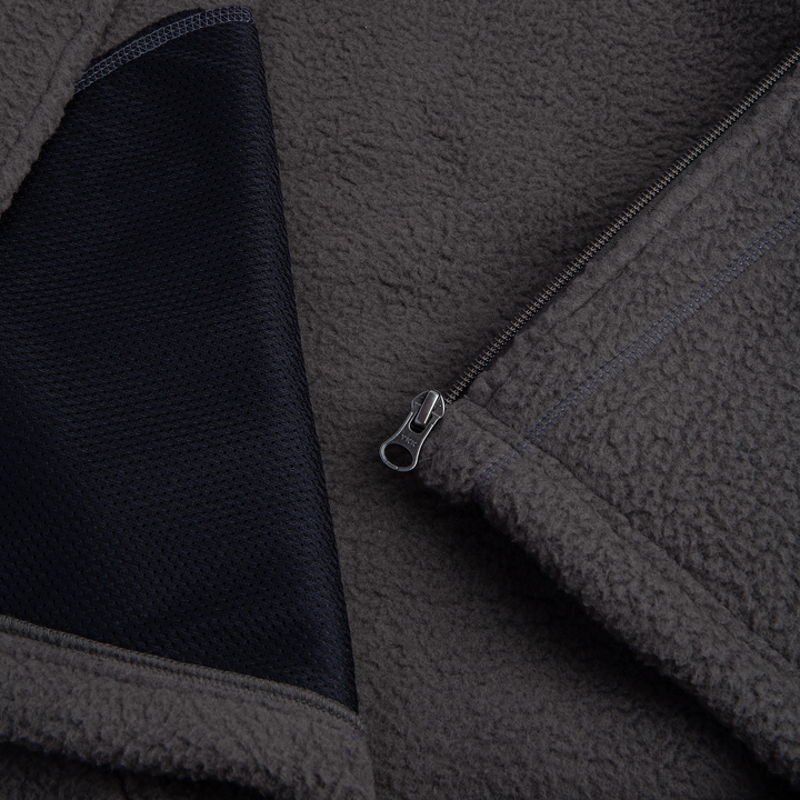Roman Fleece Jacket - Dirty black
