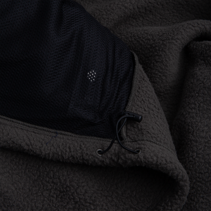 Roman Fleece Jacket - Dirty black