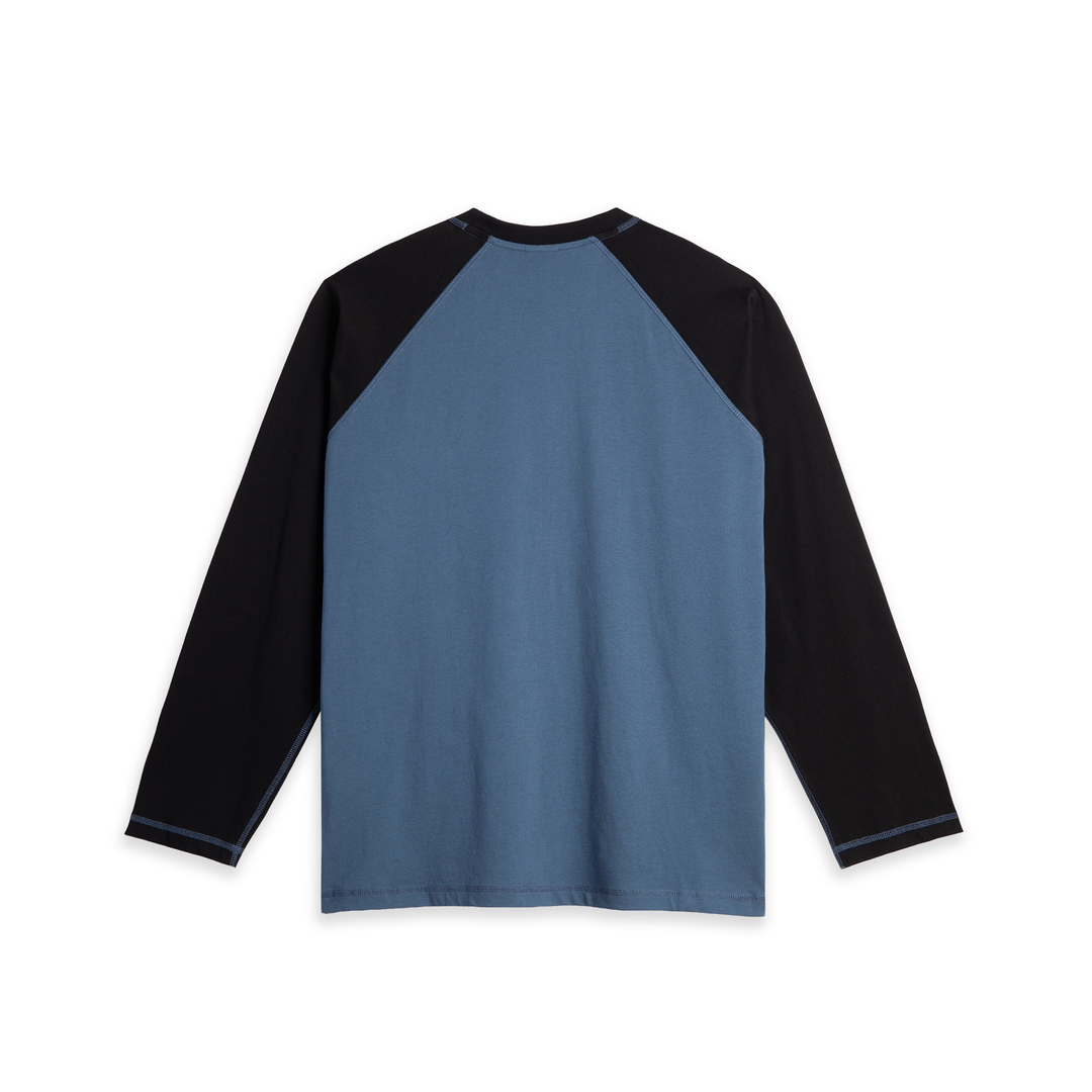 Stevie LS Tee - Grey Blue/Black