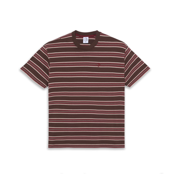 Tee | Stripe - Brown/Red