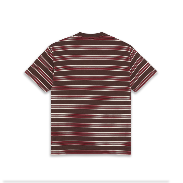 Tee | Stripe - Brown/Red