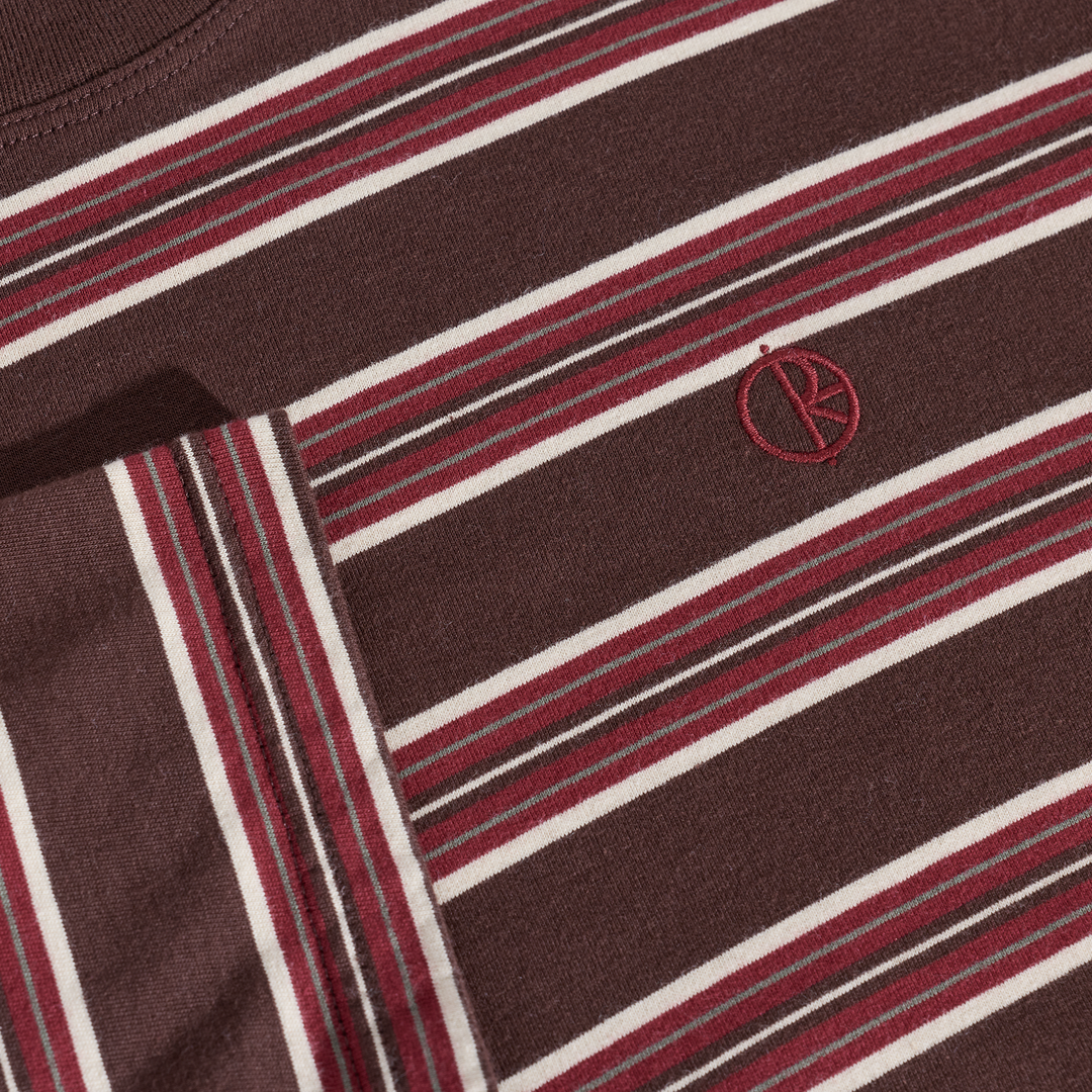 Tee | Stripe - Brown/Red