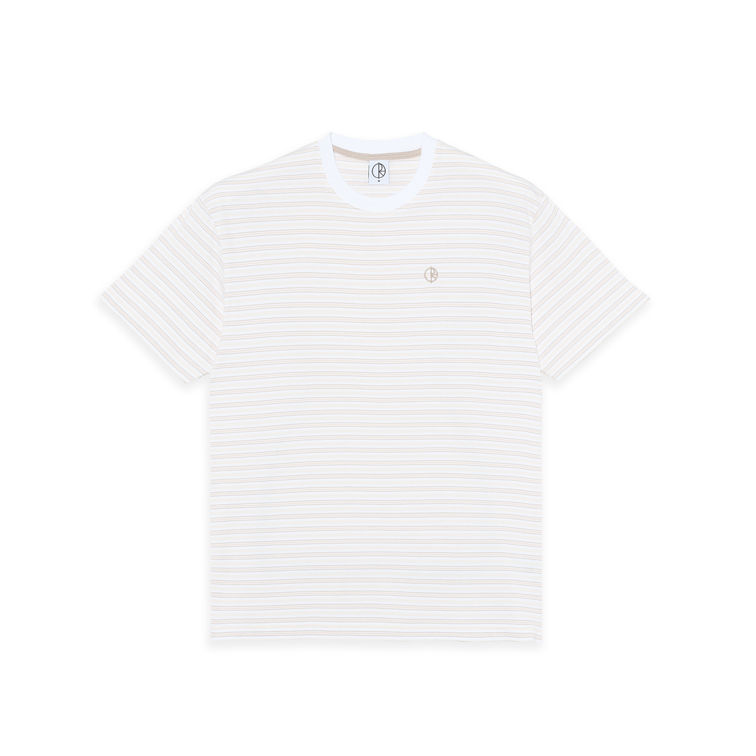 Tee | Stripe - White/Taupe