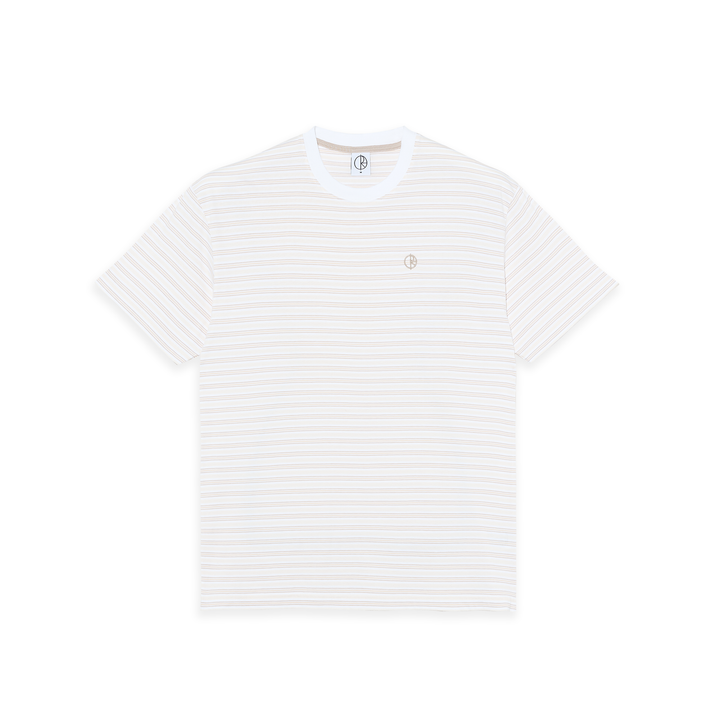 Tee | Stripe - White/Taupe