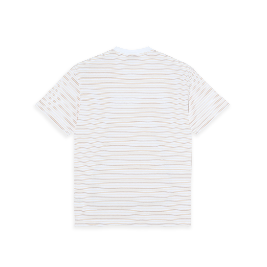 Tee | Stripe - White/Taupe