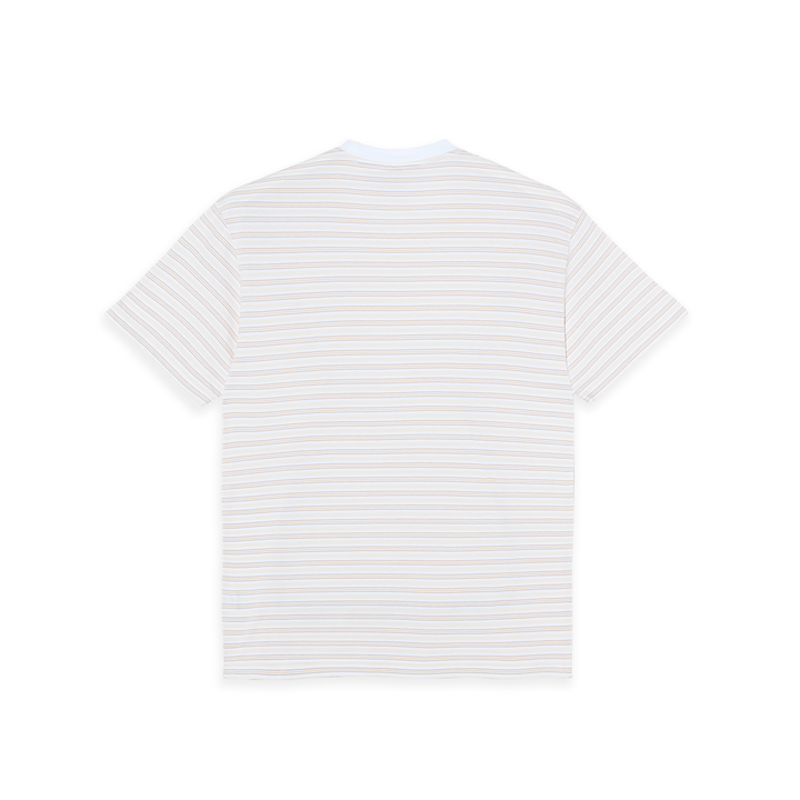 Tee | Stripe - White/Taupe