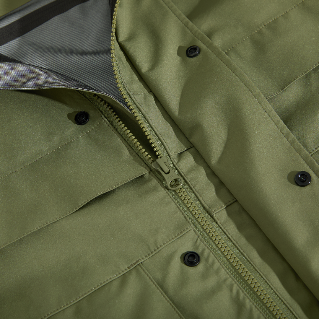 Cargo Shell Jacket - Moss Green