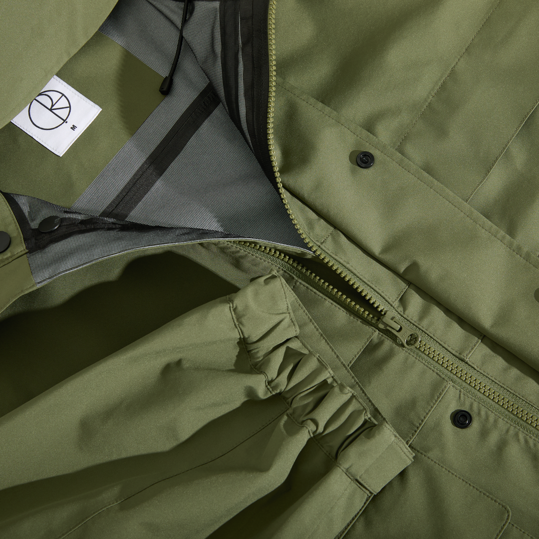 Cargo Shell Jacket - Moss Green