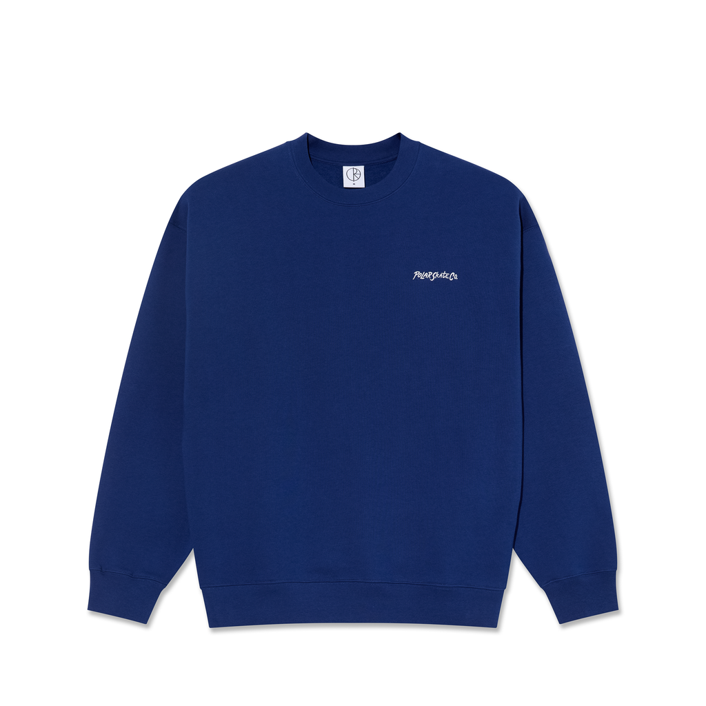 Dave Crewneck - Deep Royal Blue – Polar Skate Co.