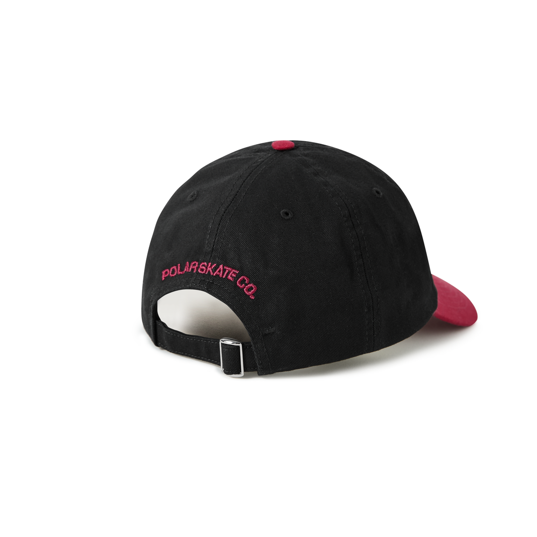 Sai Cap | Stroke Logo - Black / Redcurrant