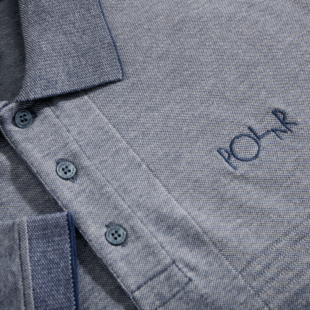 Surf Polo Shirt | Pique - Heather Blue