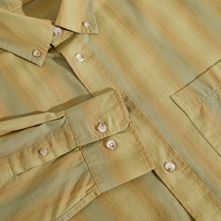 Ben LS Shirt - Green Stripe