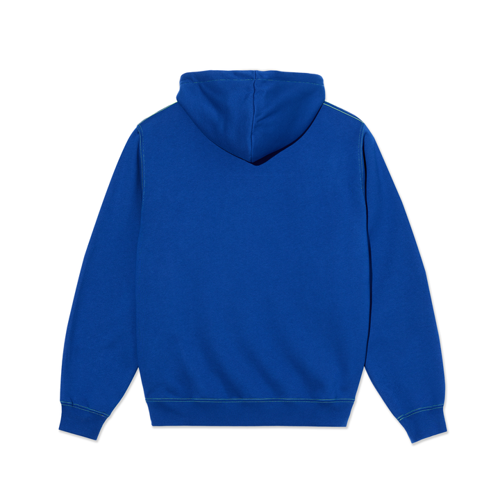 Contrast Dave Hoodie | Crude Logo - Egyptian Blue