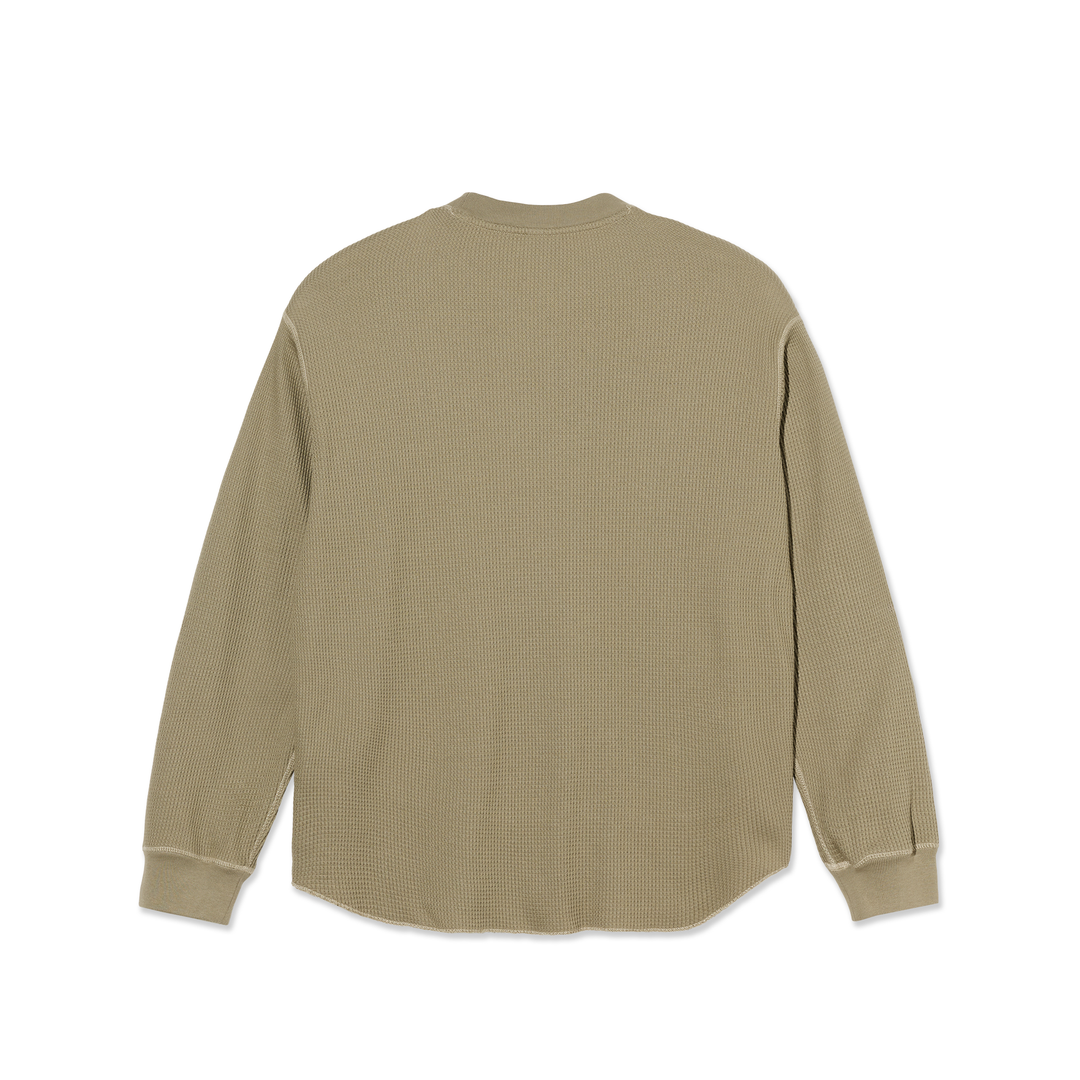 Dylan LS Tee - Khaki Green/Taupe