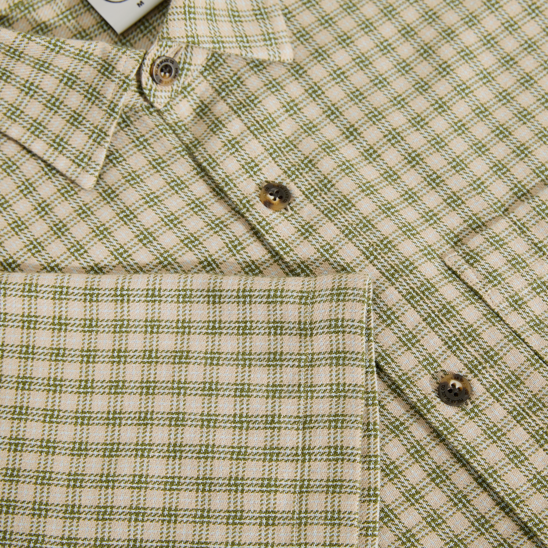 Mitchell Shirt - Beige/Green