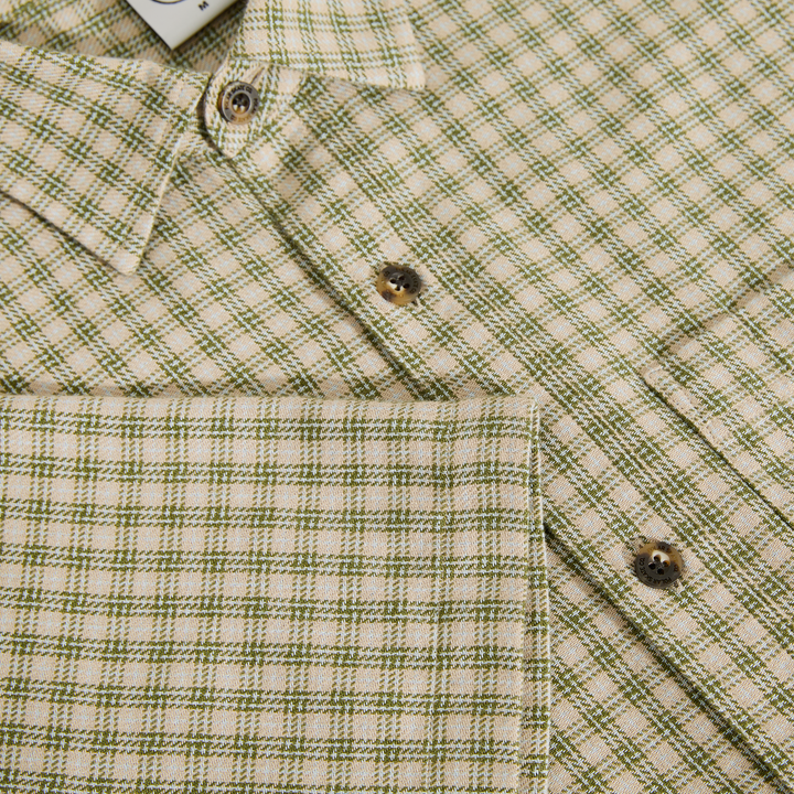 Mitchell Shirt - Beige/Green