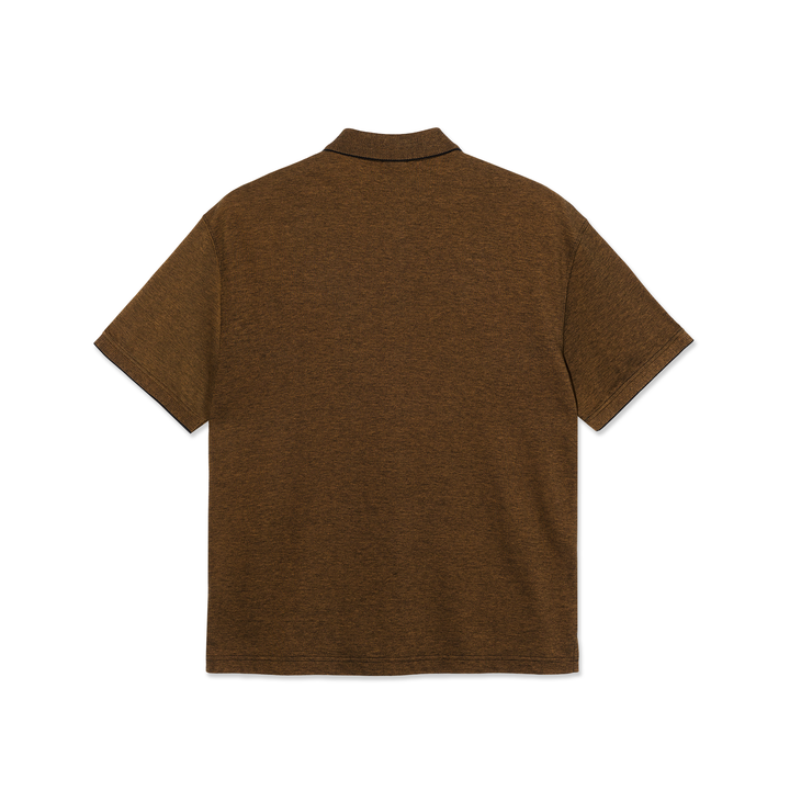 Surf Polo Shirt | Pique - Black/Caramel