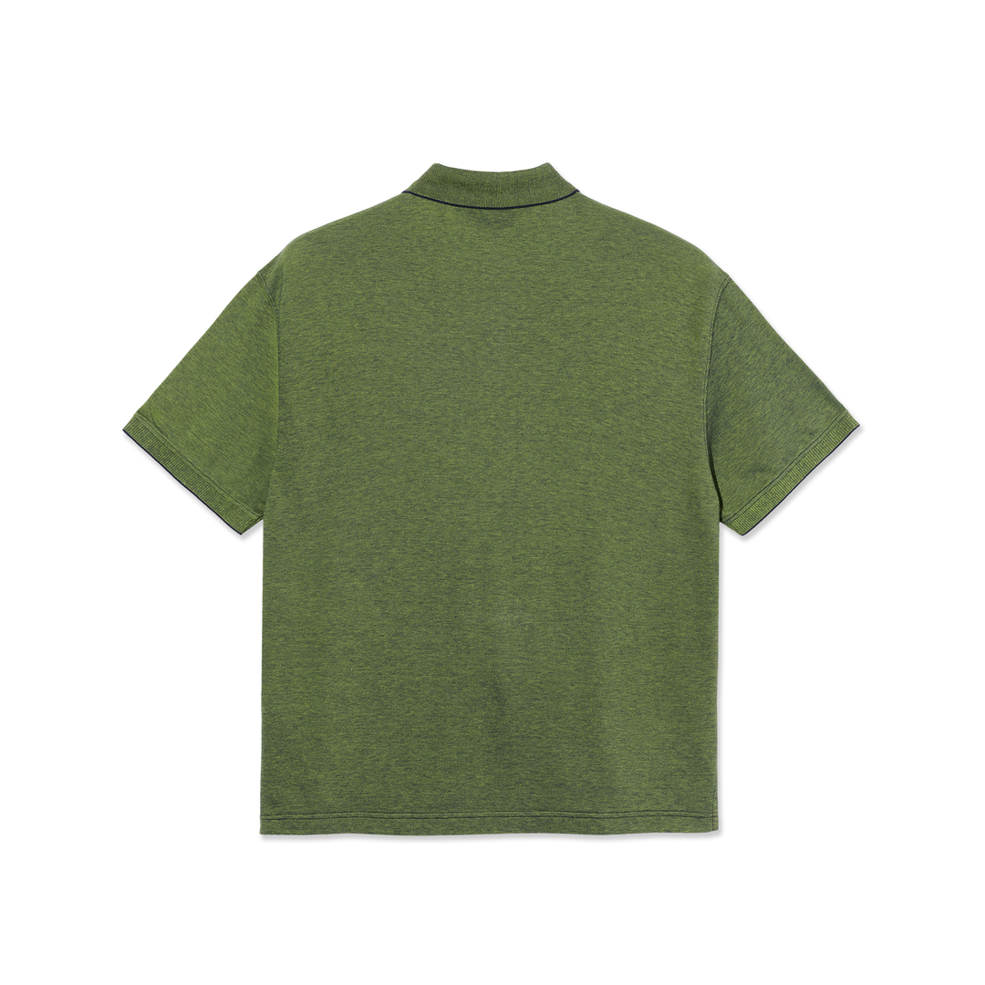 Surf Polo Shirt | Pique - Green/Blue