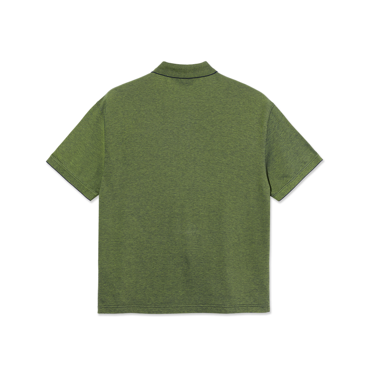 Surf Polo Shirt | Pique - Green/Blue