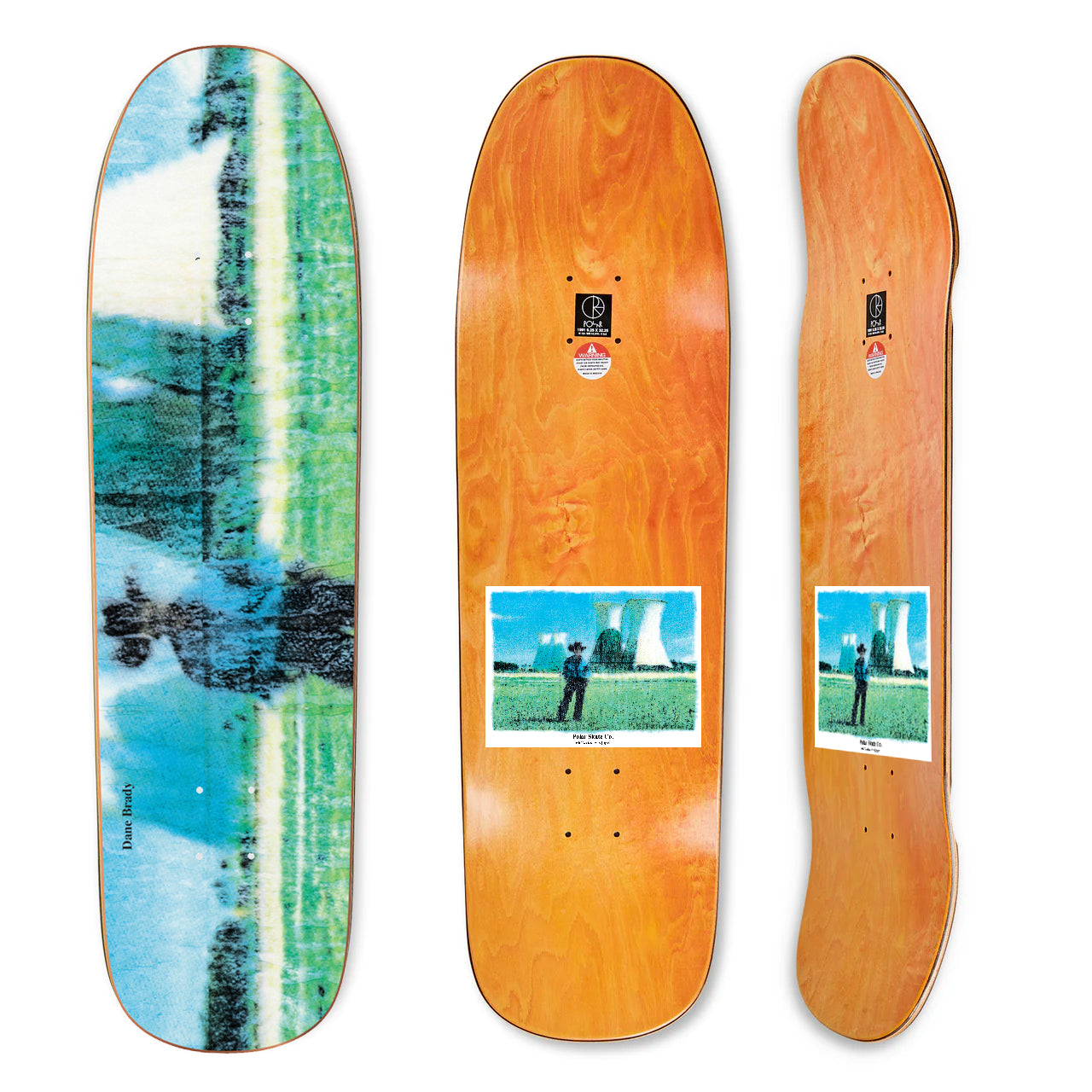 スケートボード POLAR NEWSPAPER DANE BRADY  DANE1 SHAPE Deck | Dane Brady - Fish Bowl - Wheel Wells – Polar Skate Co.