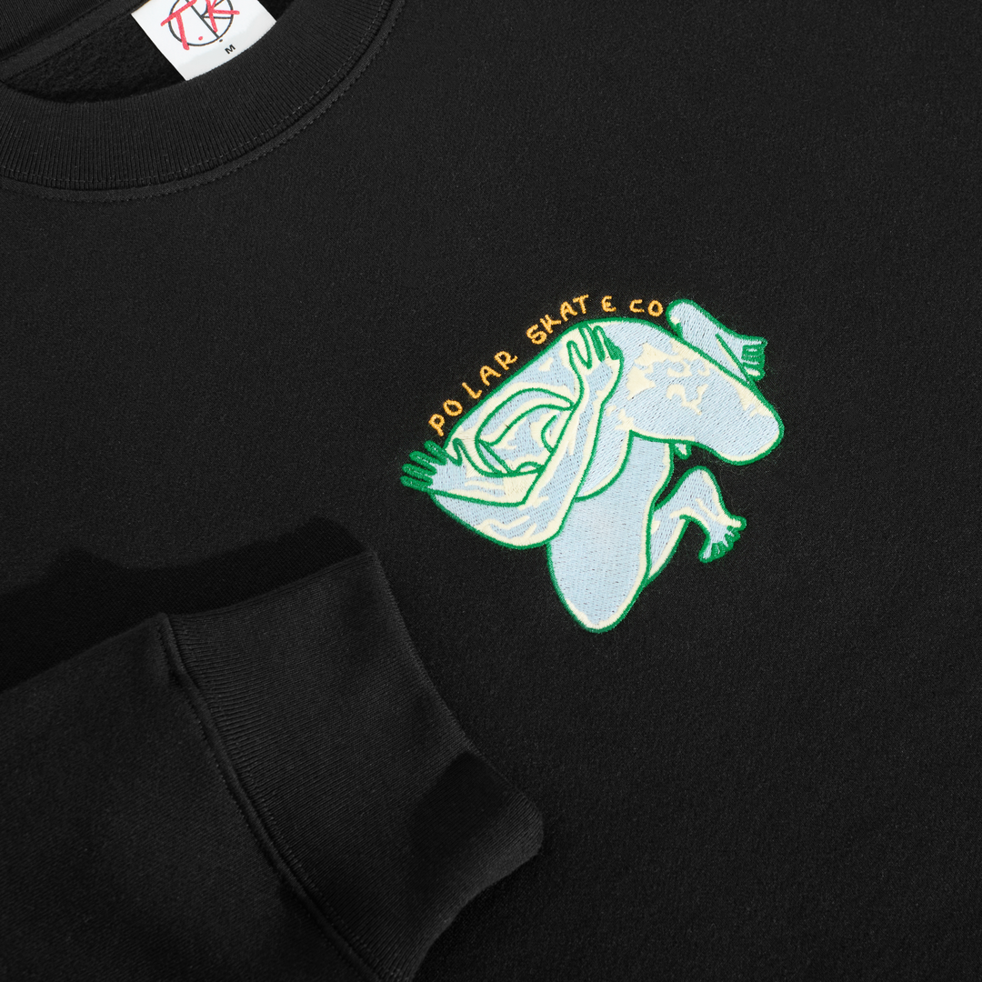 Dave Crewneck | Shy Bow - Black