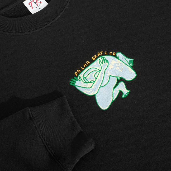 Dave Crewneck | Shy Bow - Black
