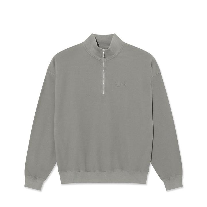 Half Zip LS Shirt | Pique - Grey