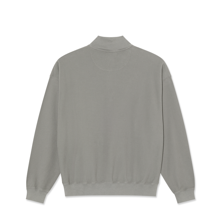 Half Zip LS Shirt | Pique - Grey