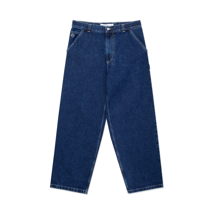 Big Boy Work Pants - Dark Blue w/ White Stitching